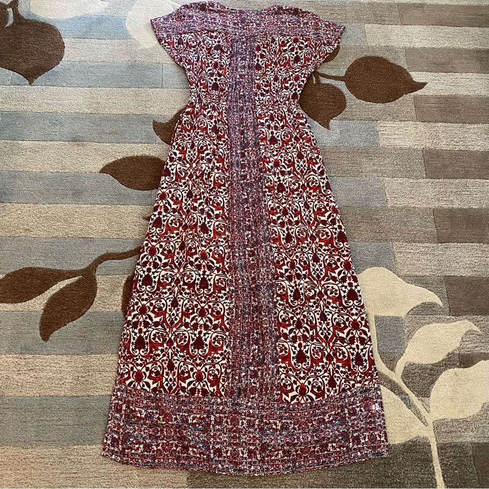 Lucky Brand Boho Batik Maxi Dress ZB2 - Picture 3 of 5